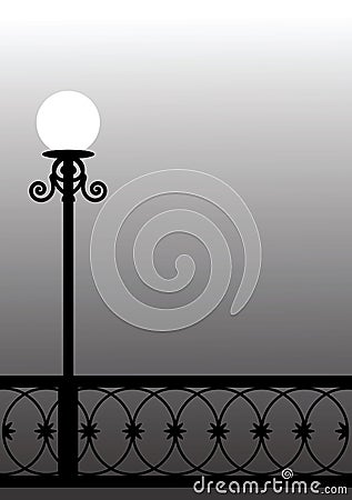 Street lantern Vector Illustration