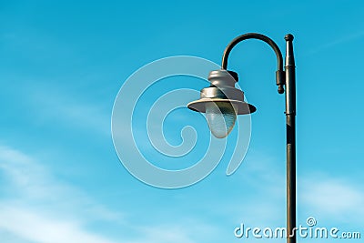 Street lantern light lamp with glass dome Stock Photo