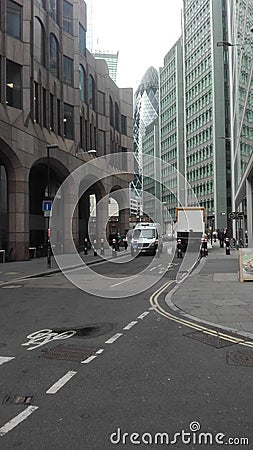 A street of London with amazing building Editorial Stock Photo
