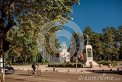 Street Lovcen Cetinje Montenegro recreation trip travel spring summer nature village Editorial Stock Photo