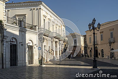 Street of Lucera, Apulia, Italy Stock Photo