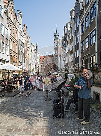 Street mariacka gdaÃ±sk poland europe Editorial Stock Photo