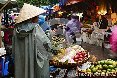 Street market in asia vietnam Editorial Stock Photo