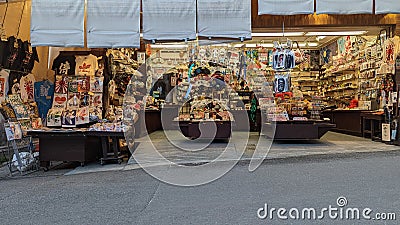 Street Market in Kyoto Japan Editorial Stock Photo