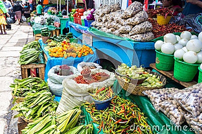 Street Market, San Cristobal De Las Casas, Mexico Editorial Stock Photo