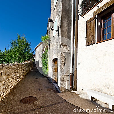Medieval city of Mons in France Stock Photo