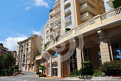 Street of Monaco principality Stock Photo