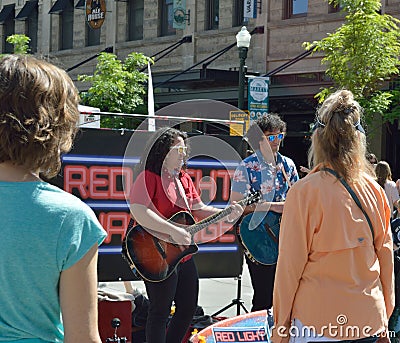 Street Musicians Saturday Market Editorial Stock Photo