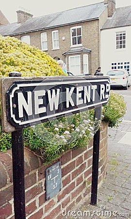 Street name Editorial Stock Photo