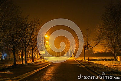 Street at night Stock Photo