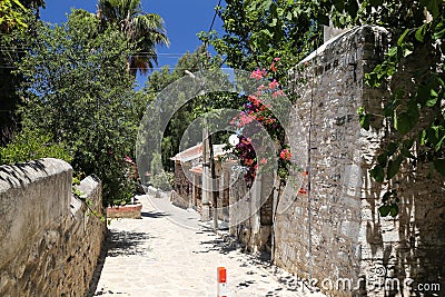 Street in Old Datca, Mugla, Turkey Stock Photo
