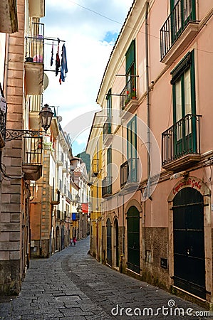 The old town of Campagna. Editorial Stock Photo