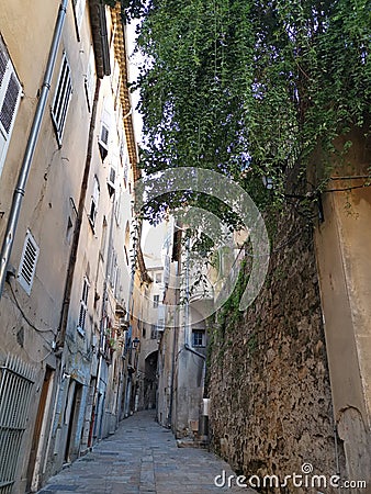 Street in old town vintage tradtitional Stock Photo