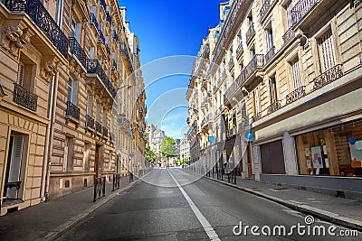 Street in Paris Stock Photo