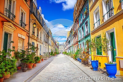 Street in Paris Stock Photo