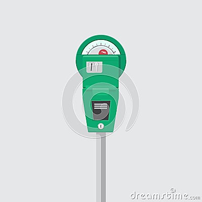 Street parking meter Vector Illustration