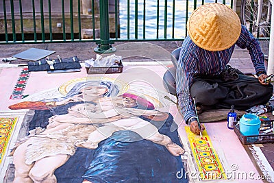 Street Performance Artist Editorial Stock Photo