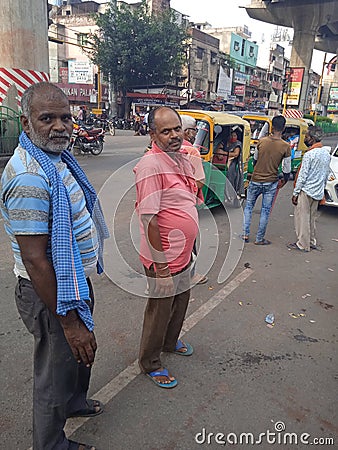 Street place. from lucknow city. Editorial Stock Photo