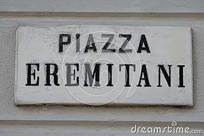 Piazza Eremitani, important square of Padua, Italy Stock Photo
