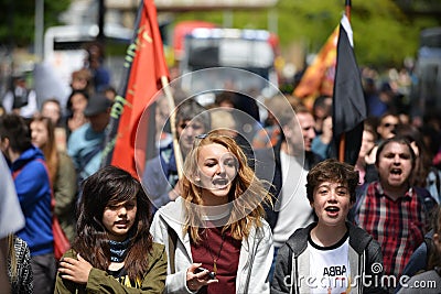 Street Protest Editorial Stock Photo