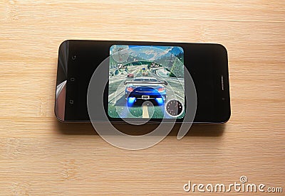 Street Racing 3D app Editorial Stock Photo