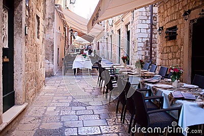 Street restaurant Stock Photo