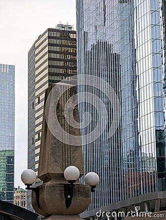 street and riverview scenes in downtown chicago Stock Photo