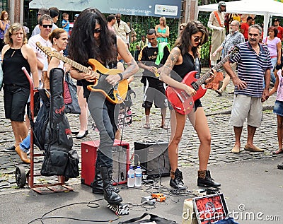 Street-rock musicians Editorial Stock Photo