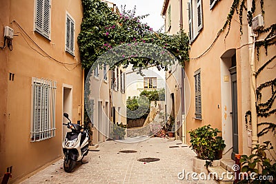 Street in Saint Tropez Stock Photo