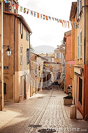 Street in Saint Tropez Stock Photo