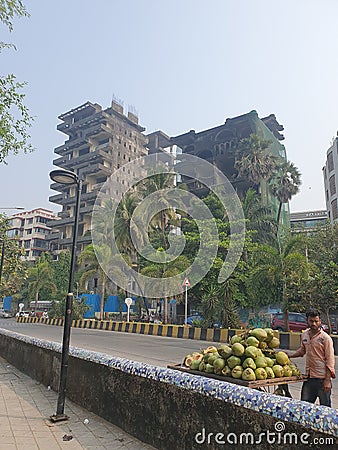 Street scene in bombay mumbai, india Editorial Stock Photo