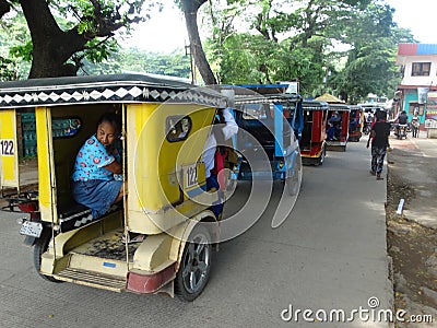 Street scene of Coron, Palawan, Philippines Editorial Stock Photo