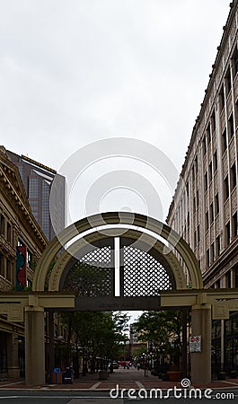 Street Scene in Downtown St. Paul, the Capital City of Minnesota Editorial Stock Photo