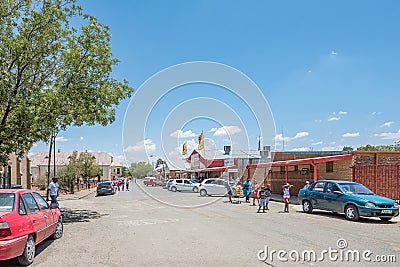 Street scene in Jagersfontein Editorial Stock Photo