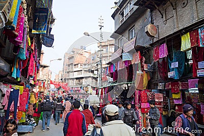 Street Scene, Kathmandu, Nepal Editorial Stock Photo