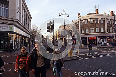 Street scene, London Editorial Stock Photo
