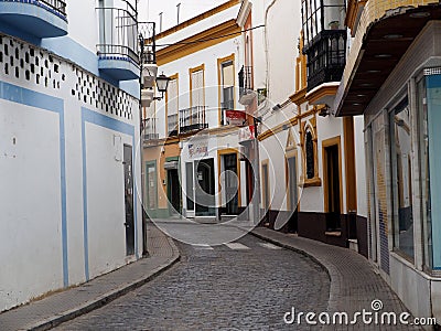 Street Scene In Ayamonte Spain Editorial Stock Photo