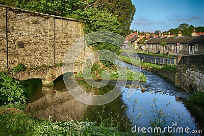 Street Scene, Thornton Le Dale, North Yorkshire Stock Photo