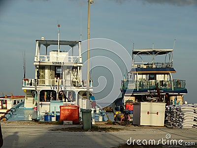 Street scenes of maldivian town on Huraa island Editorial Stock Photo