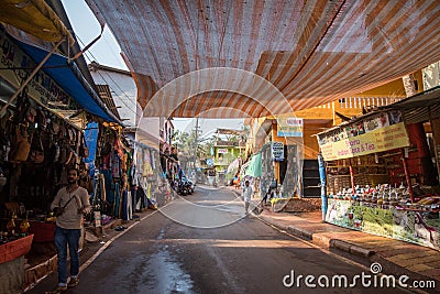 Street shops of sale Editorial Stock Photo