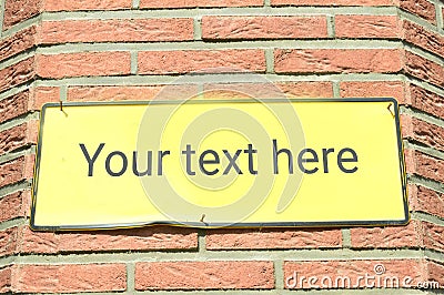 Street sign for customisation Stock Photo