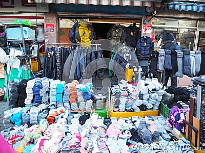 Street Stall in Korea Editorial Stock Photo