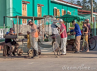 Street Stalls in Vinales Editorial Stock Photo