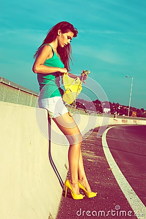 Street summer fashion Stock Photo