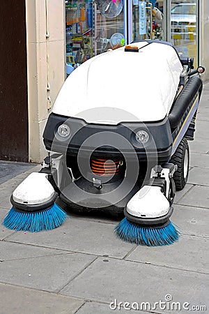 Street sweeper Stock Photo