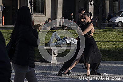 Street Tango Dancers in Buenos Aires Editorial Stock Photo