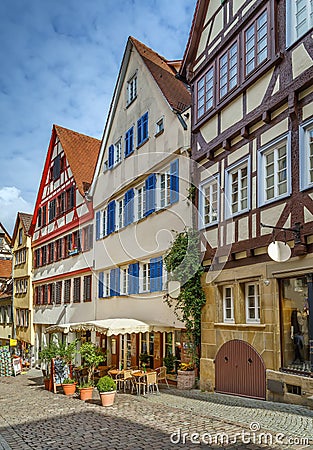 Street in Tubingen, Germany Editorial Stock Photo