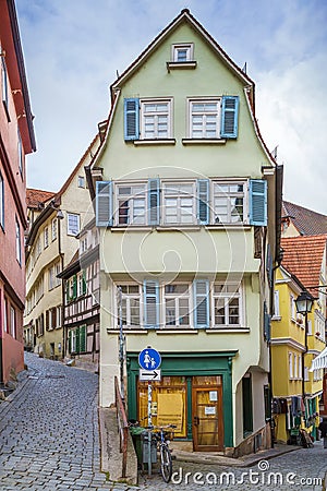 Street in Tubingen, Germany Editorial Stock Photo