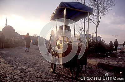 Street vendor Stock Photo