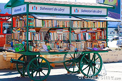 Street vendor book stand Editorial Stock Photo